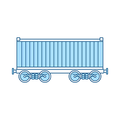 Image showing Railway Cargo Container Icon