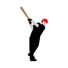 Image showing baseball silhouette