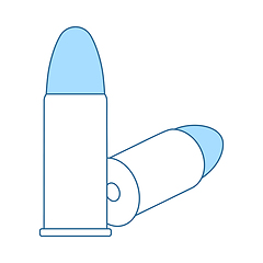 Image showing Pistol Bullets Icon