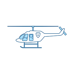 Image showing Police Helicopter Icon