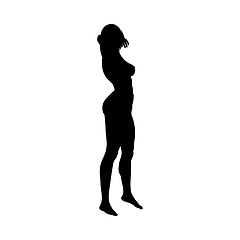 Image showing Naked sexy girls silhouette