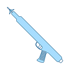 Image showing Icon Of Fishing Speargun