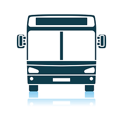 Image showing City Bus Icon Front View