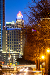 Image showing Downtown Charlotte North Carolina USA at Sunrise