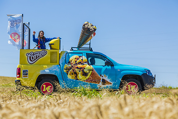 Image showing Cornetto Vehicle - Tour de France 2016