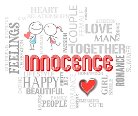Image showing Innocence Words Indicates Purity Virtue And Naive