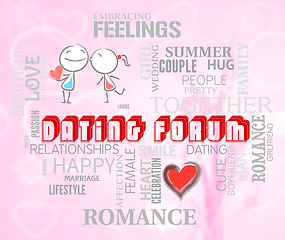 Image showing Dating Forum Shows Online Date And Love