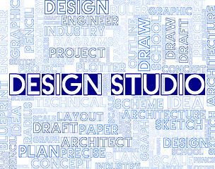 Image showing Design Studio Shows Designer Office And Creativity