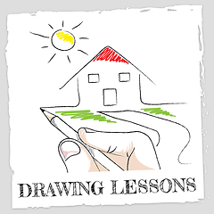 Image showing Drawing Lessons Means Designer Class And Creativity