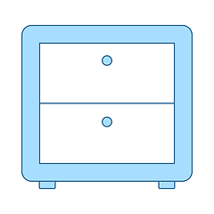 Image showing Bedroom Nightstand Icon