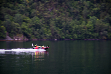 Image showing Naeroyfjord, Sogn og Fjordane, Norway