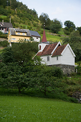 Image showing Undredal Stave Church, Sogn og Fjordane, Norway