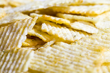 Image showing potato fluted chips