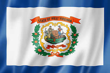 Image showing West Virginia flag, USA