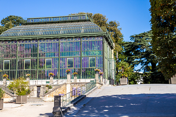 Image showing Greenhouse in Jardin Des Plantes botanical garden, Paris, France