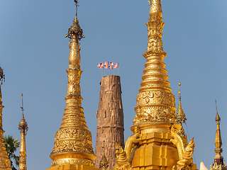 Image showing The Shwedagon Pagoda in Yangon, Myanmar