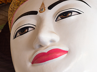 Image showing Buddha image at the Shwedagon Pagoda in Yangon, Myanmar