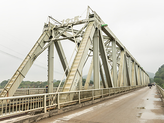 Image showing The Ham Rong Bridge in Thanh Hoa, Vietnam