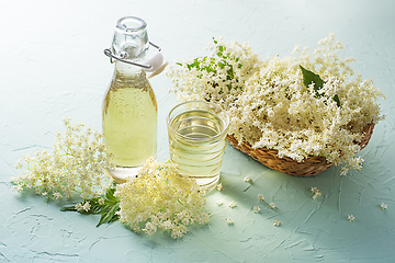 Image showing Elder flower syrup