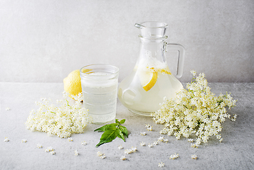 Image showing Elderflower lemonade