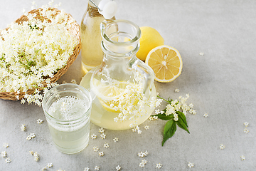 Image showing Elderflower lemonade