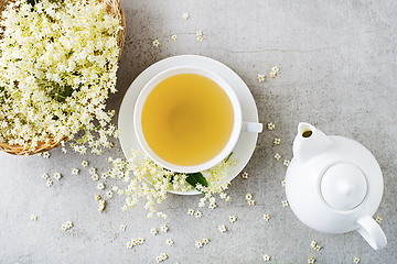 Image showing Elder flower tea