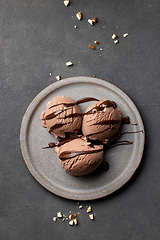 Image showing chocolate ice cream