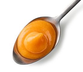 Image showing vegetable puree in a spoon