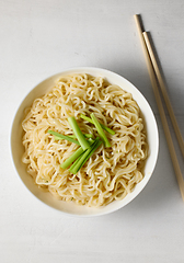 Image showing bowl of boiled noodles