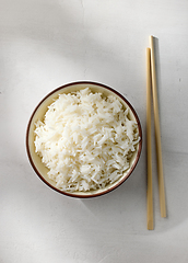 Image showing bowl of boiled rice