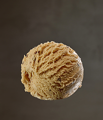 Image showing caramel ice cream ball