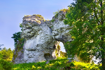 Image showing Natural stone gate Brama Suliszowicka in Poland