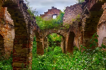 Image showing Ruins of palace in Wlodowicach, Poland