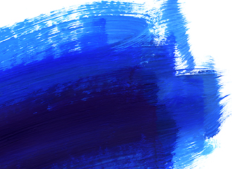 Image showing Blue and white hand drawn paint background