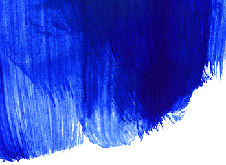 Image showing Bright blue and white drawn paint background