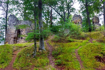 Image showing Devin castle ruins in Hamr na Jezere