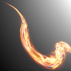 Image showing Abstract fire flame light. EPS 10