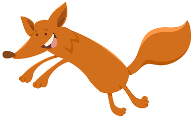 Image showing happy fox animal character