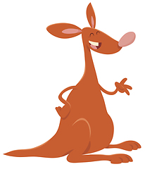 Image showing kangaroo cartoon animal character