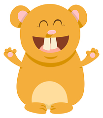 Image showing hamster cartoon animal character