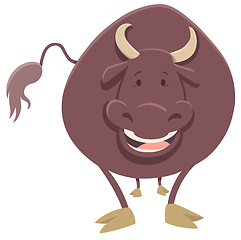 Image showing bull farm animal character