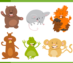 Image showing cartoon animal characters set