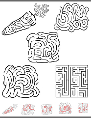 Image showing maze leisure game set