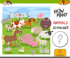 Image showing how many farm animals game