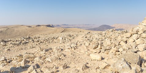 Image showing Desert landscape nature tourism and travel