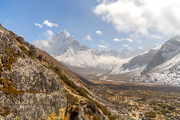 Image showing Ama Dablam summit in Himalayas Nepal