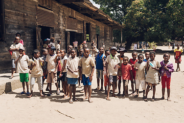 Image showing Malagasy school children in classroom, Madagascar