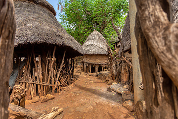 Image showing fantastic walled village tribes Konso, Ethiopia