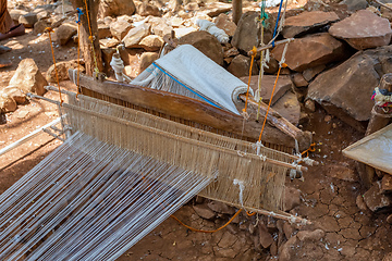 Image showing Hand loom in Konso village, Ethiopia