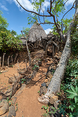 Image showing fantastic walled village tribes Konso, Ethiopia